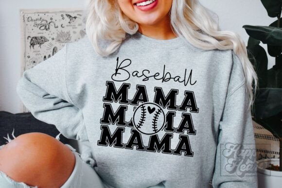 Baseball Mama SVG PNG - A Versatile Graphic Design Asset for Crafts and Content Creators