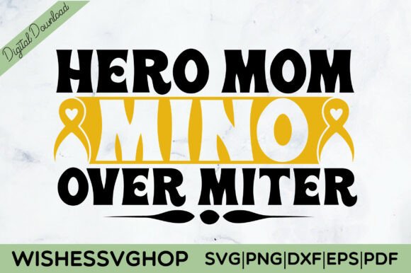 Hero Mom Mino Over Miter SVG PNG: A Versatile Graphic for Crafts and Merch
