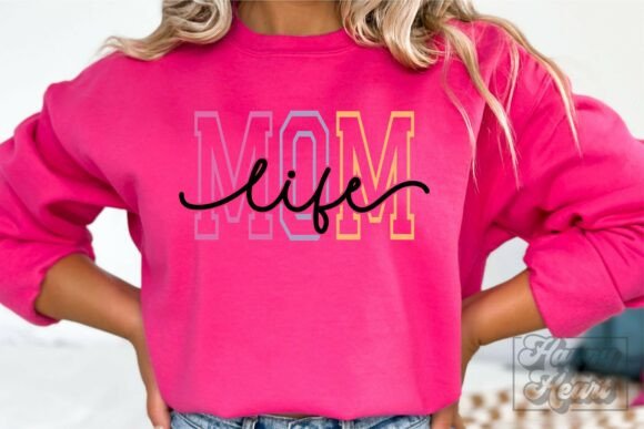 Mom Life Varsity Script SVG PNG – A Versatile Graphic Design Asset for Crafts