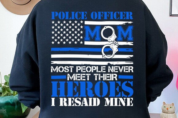 Police Officer Mom Thin Blue Line SVG: A Thoughtful Design for Real Projects
