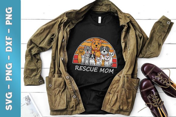 Rescue Mom Happy Mother’s Day SVG for Crafts and Graphics
