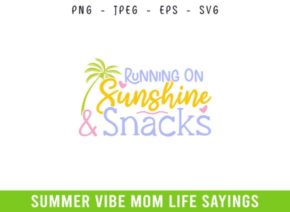 Running on Sunshine Snacks Summer Days: A Graphics Asset for Crafty Content Creators