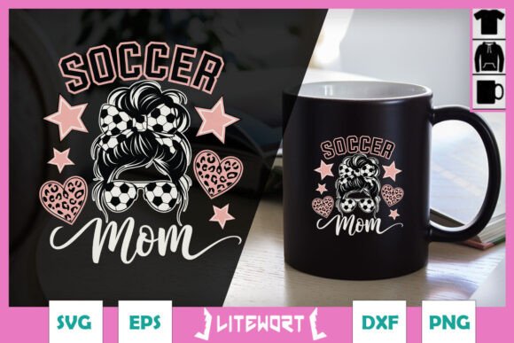 Soccer Mom Messy Bun Love SVG: A Versatile Graphic Design Asset for Creative Publishers